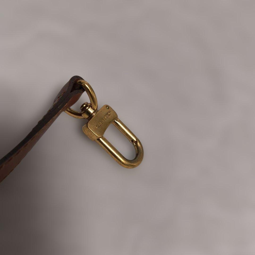 caamr ルイ・ヴィトン　ブラウンレザー ストラップ ゴールド金具