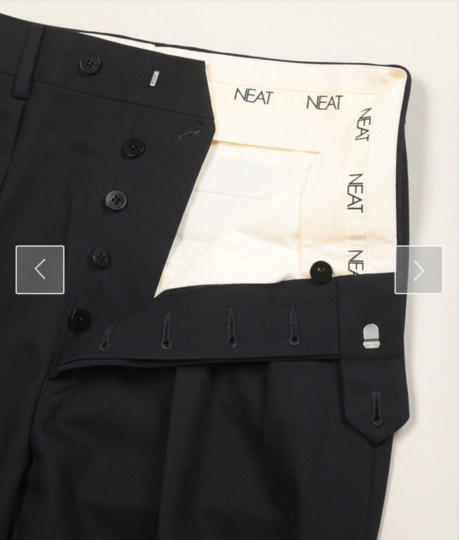 NEAT ニート　Cotton Twill Wide ネイビー　50