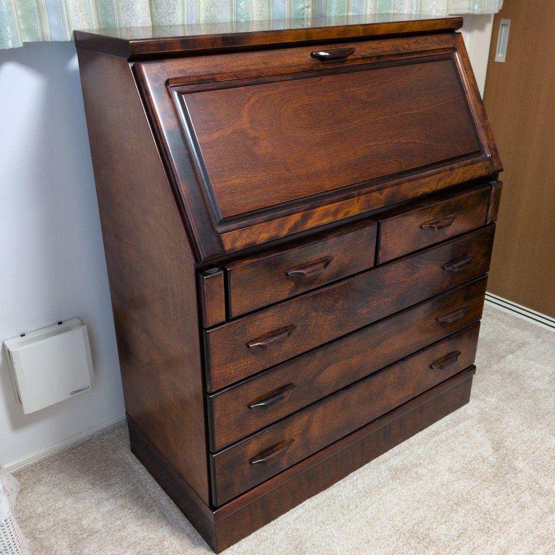 みゅう品 北海道民芸家具ライティングビューロー(長谷川家具)