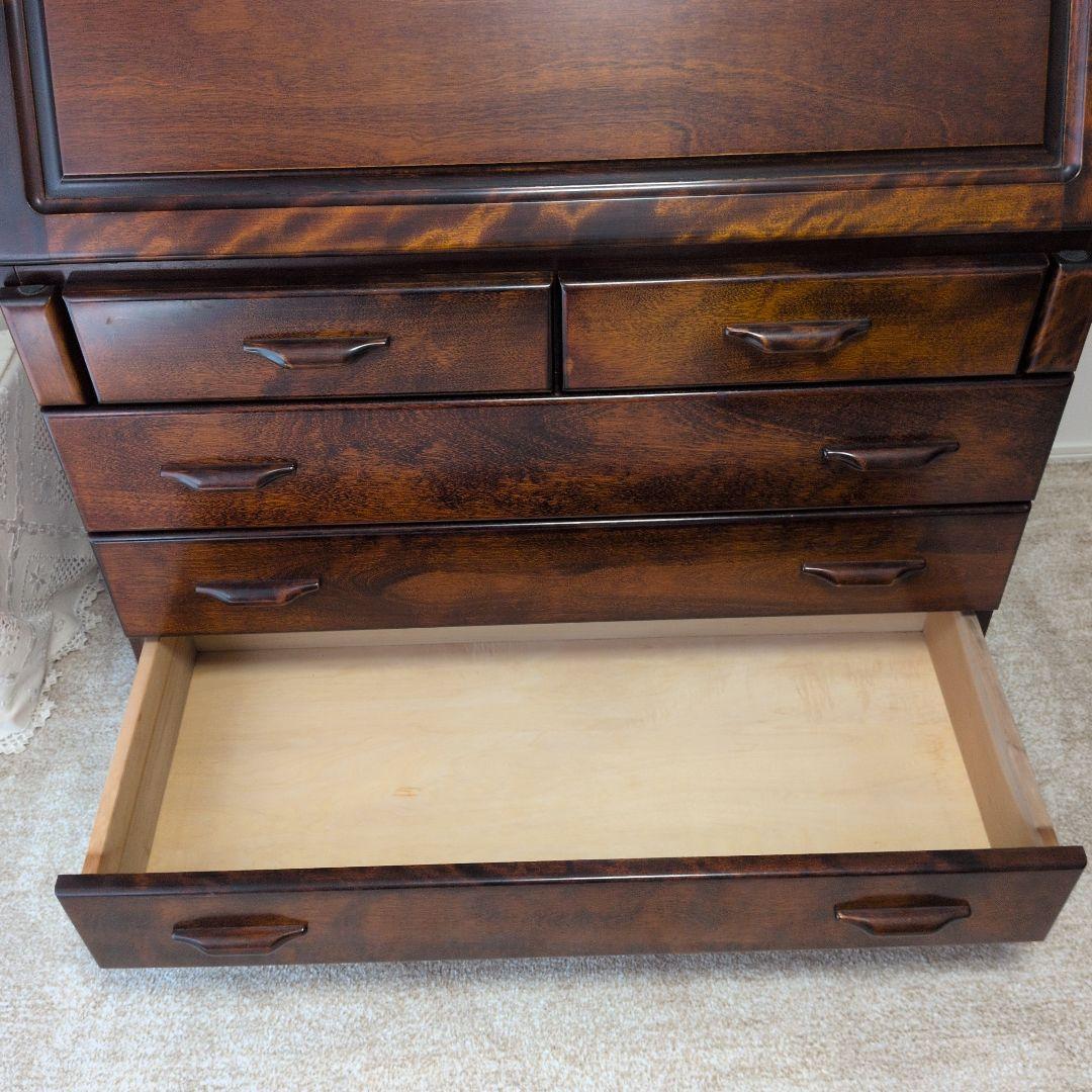 みゅう品 北海道民芸家具ライティングビューロー(長谷川家具)