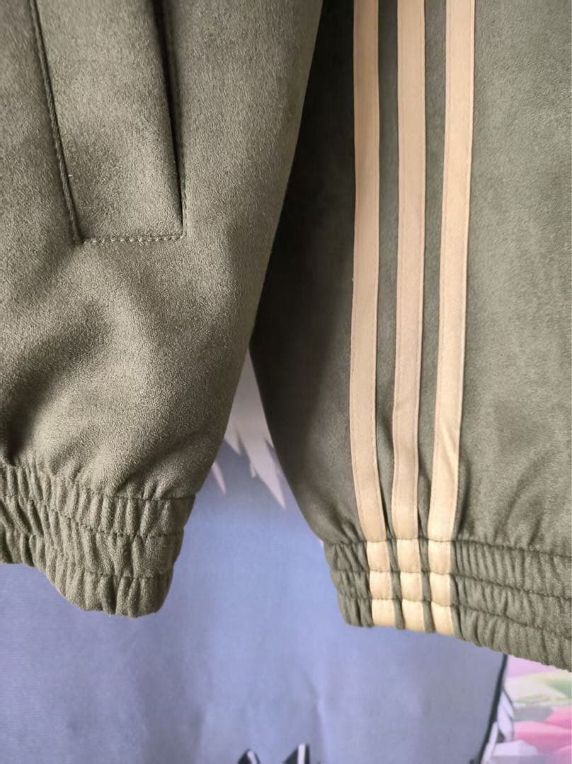 中国限定 アディダス 蛇年トラック スエード ジャケット オリーブグリーン S