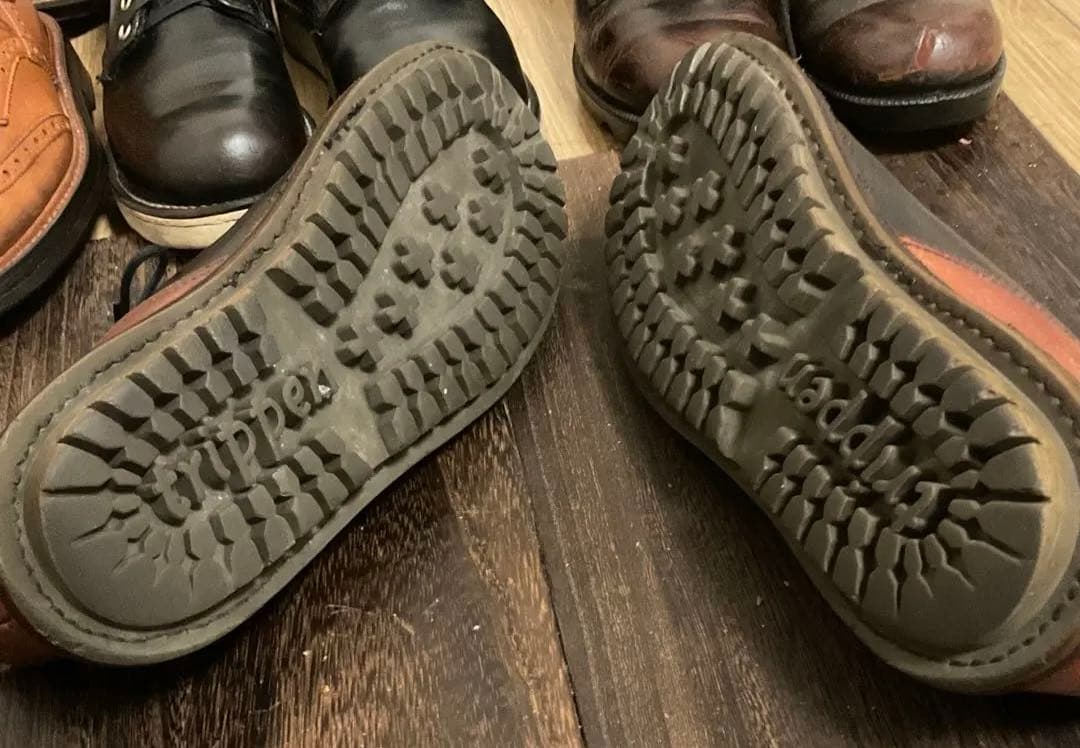 トリッペン　レザー レースアップシューズ 黒茶　41