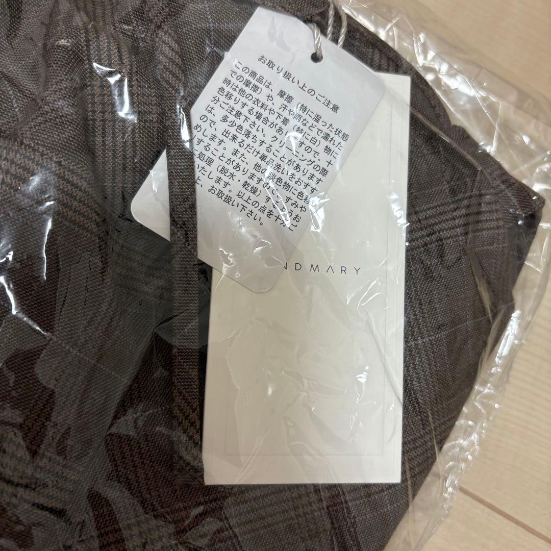 andmary Rojina ribbon dress brown アンドマリー