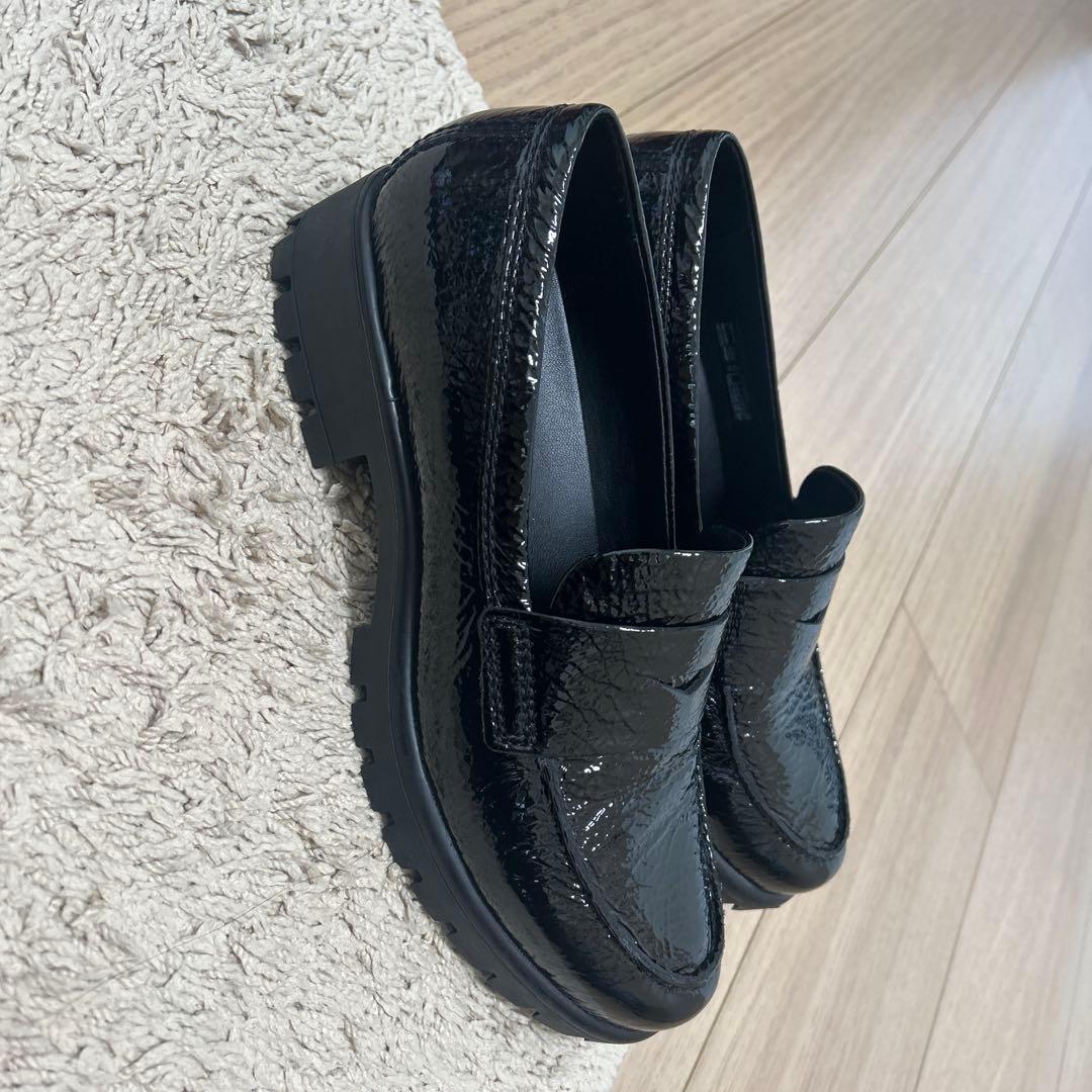 ECCO 靴　ローファー　厚底 美品