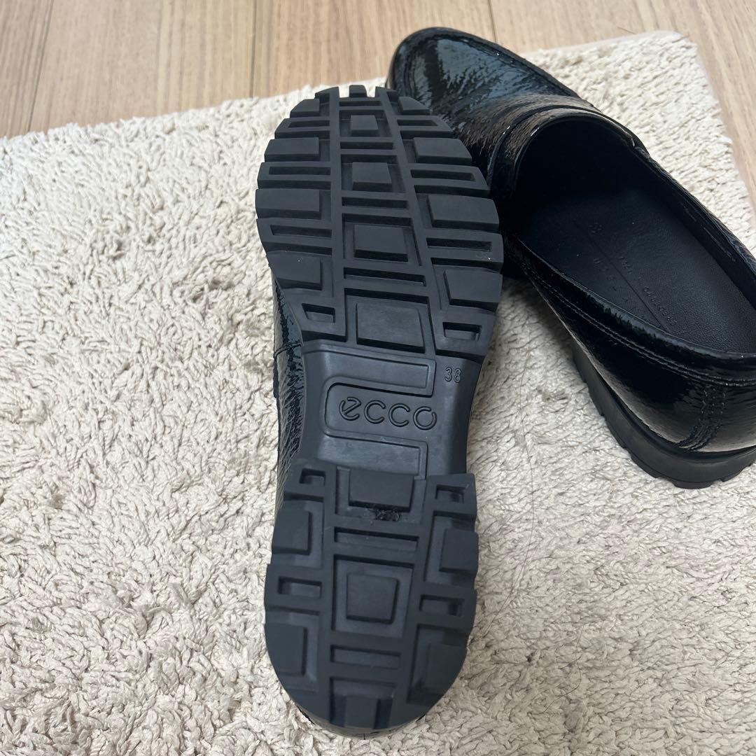 ECCO 靴　ローファー　厚底 美品