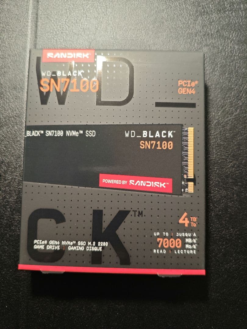 新品未開封 WD_BLACK SN7100 NVMe SSD 4TB