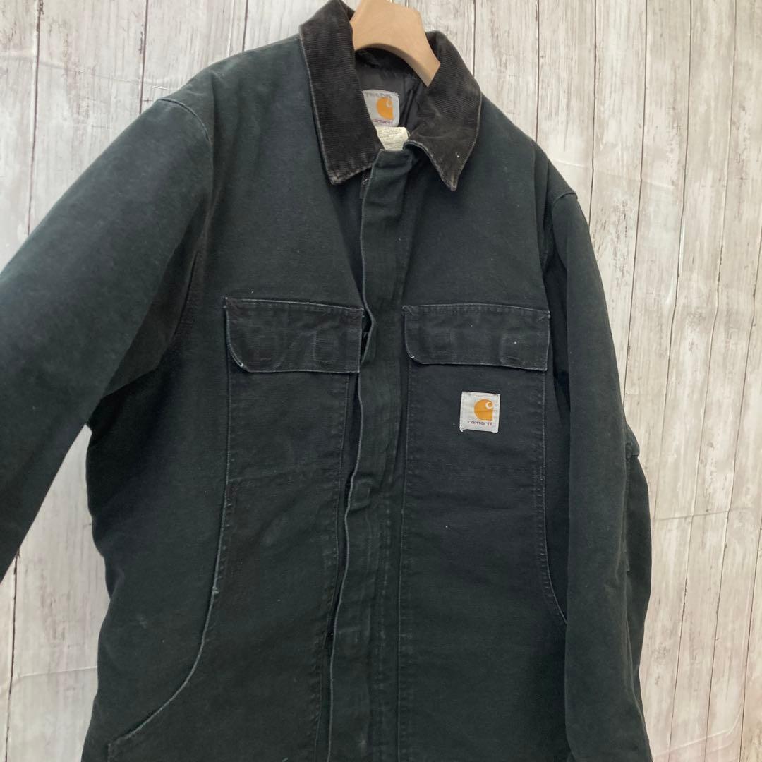 え*だ様 CARHARTTカーハート トラディショナルジャケットカバーオール黒L