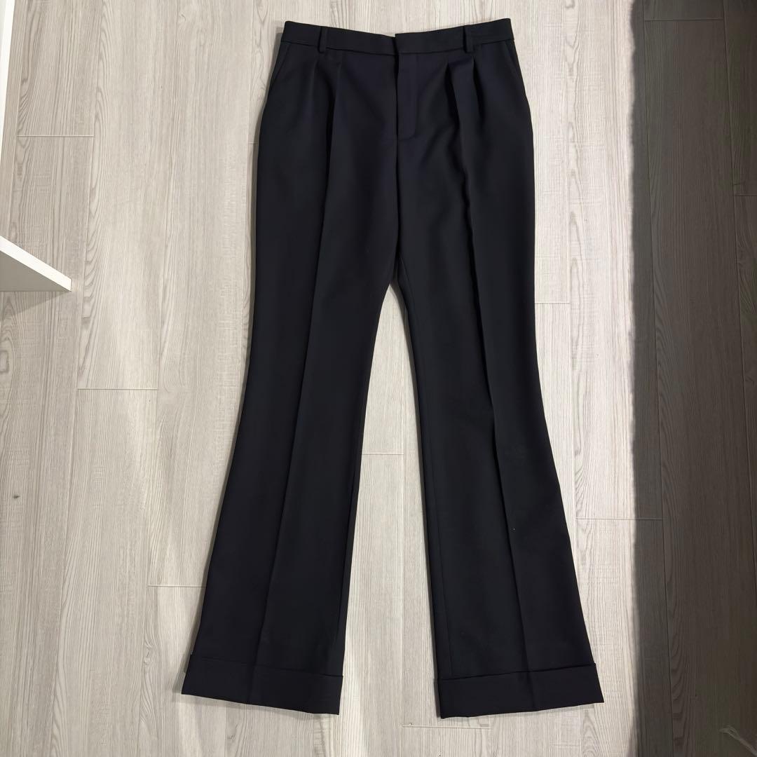 21 AW SAINT LAURENT PARIS 2タックフレアスラックス