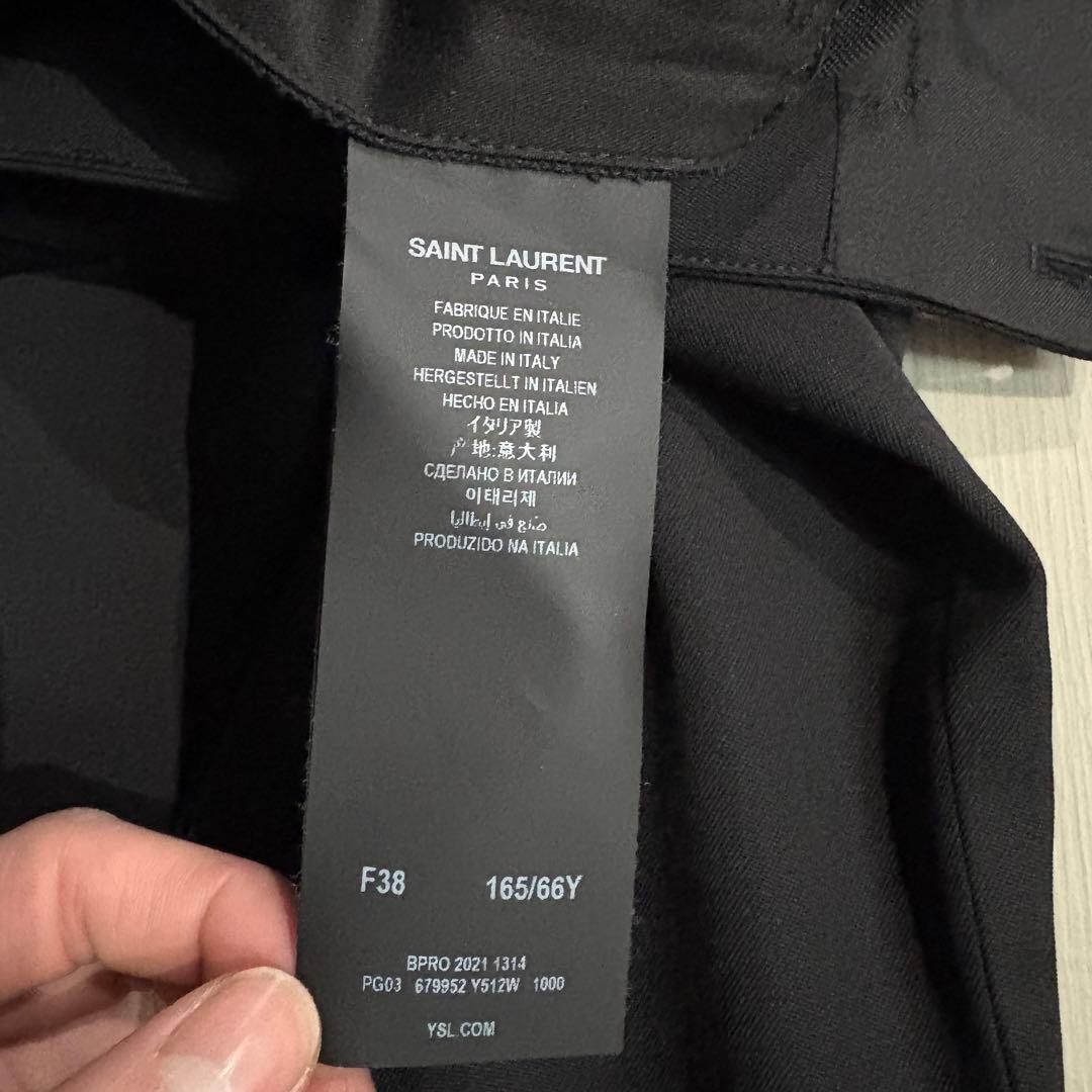 21 AW SAINT LAURENT PARIS 2タックフレアスラックス