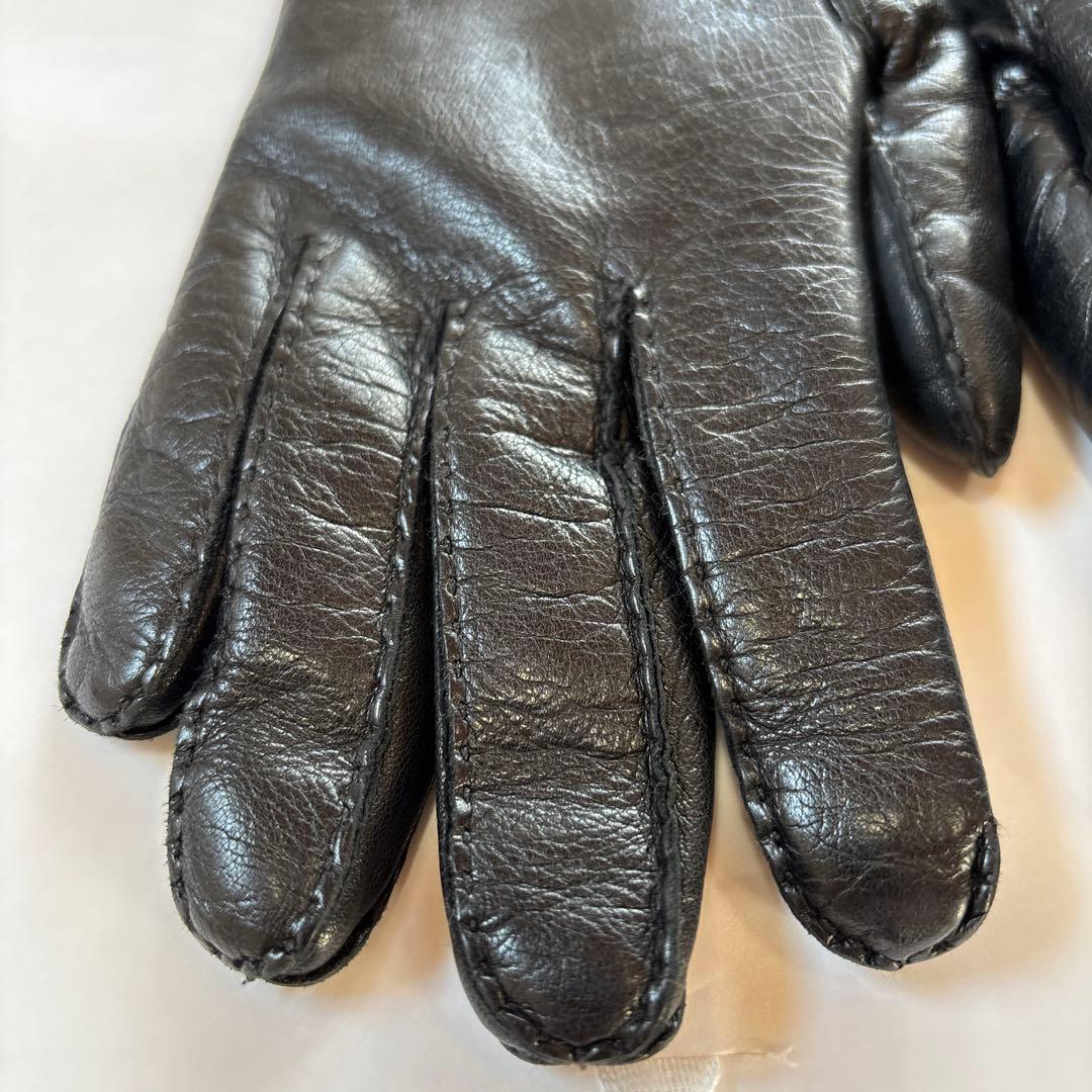 ヴィヴィアンウエストウッド　本革　手袋　グローブ　ファー　ブラック　黒