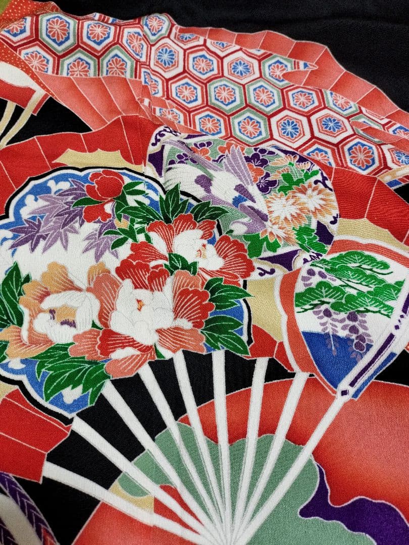 1482　ネイビー☆留袖ギャザーワンピース　卒業入学結婚式七五三宮参り