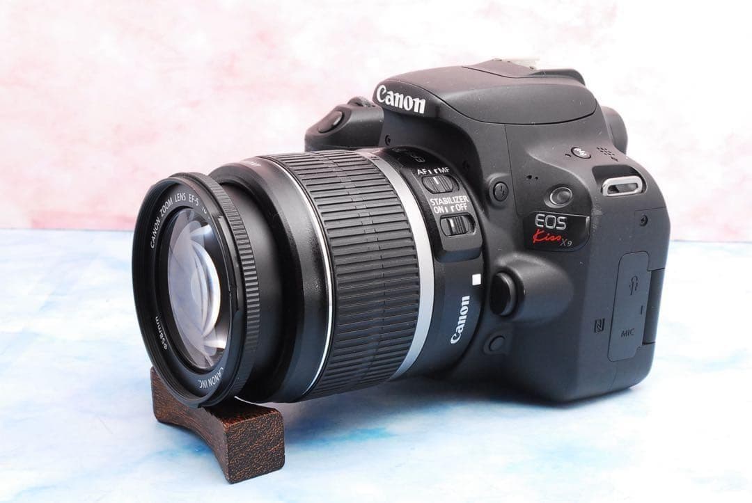 キャノン kiss X9☆一眼レフカメラ☆手ぶれ補正レンズ☆スマホ転送OK