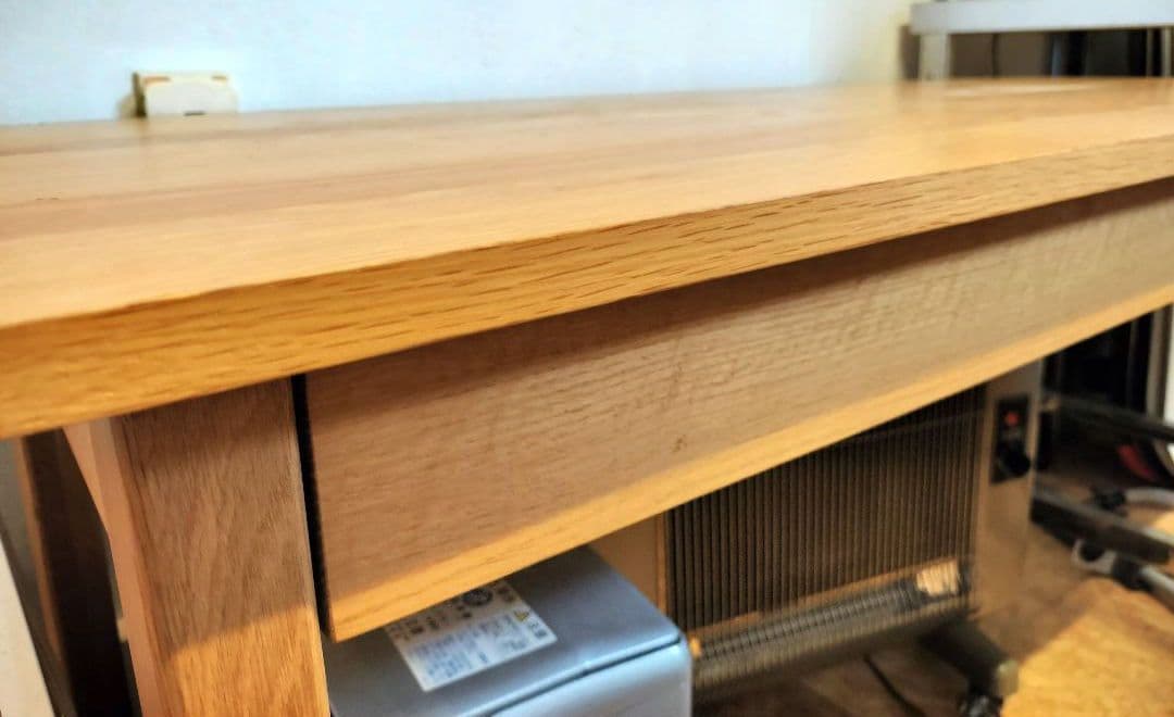 美品 無印良品 MUJI オーク 無垢材 学習机 デスク天然木