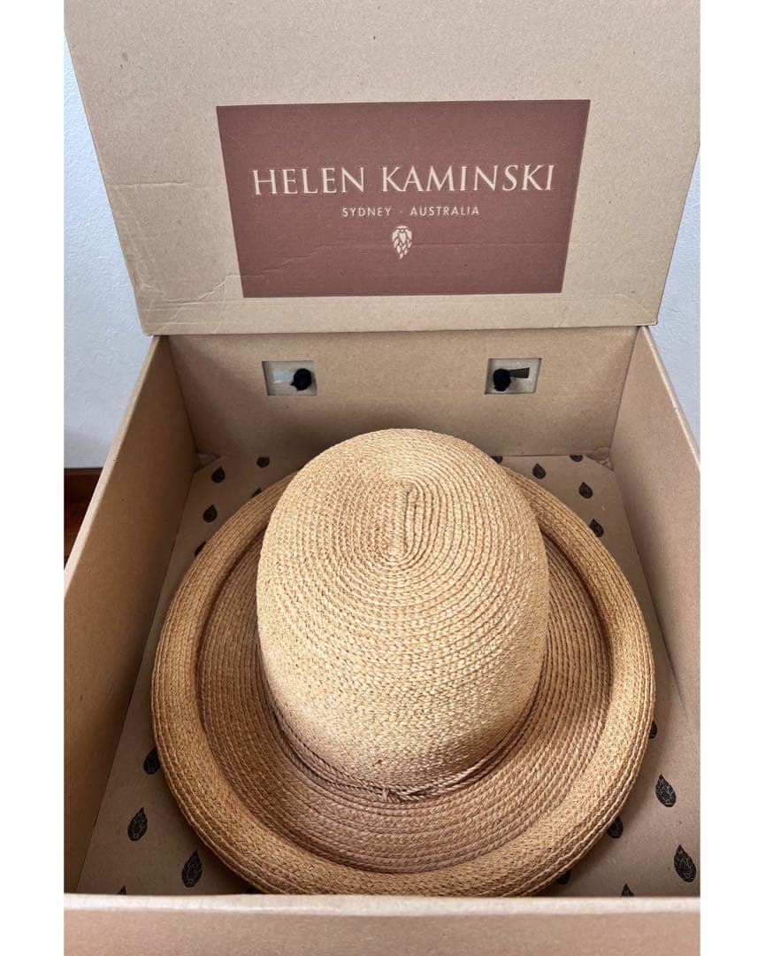 ヘレンカミンスキー ラフィア 帽子　箱あり