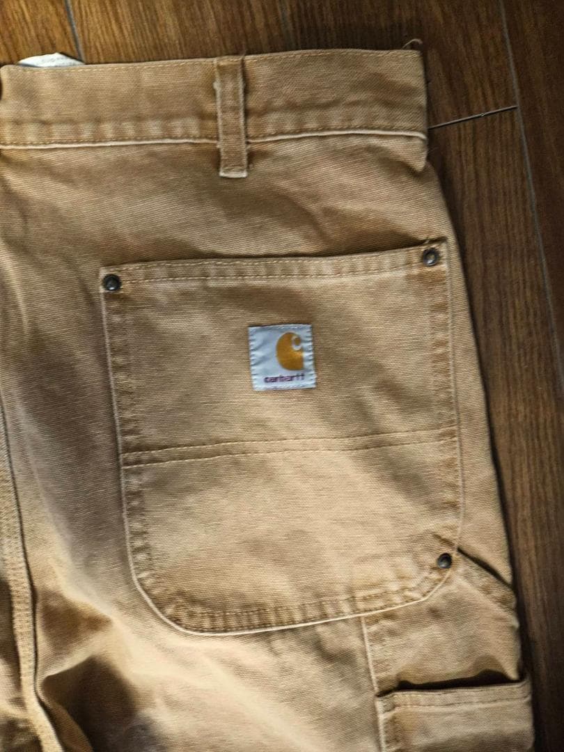 送料無料/新品未使用Carharttヴィンテージ膝インク ペインターパンツ34