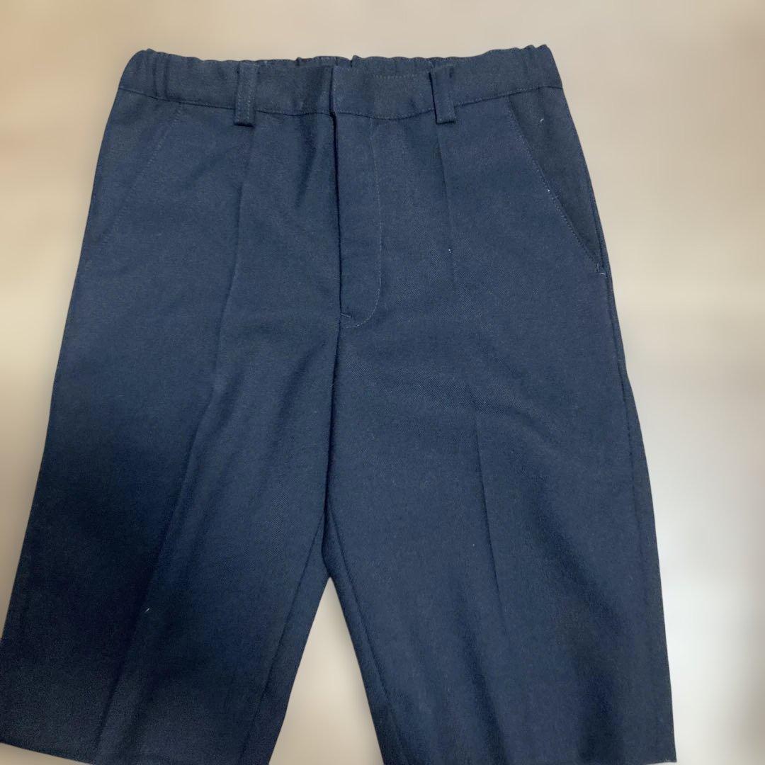 ファミリアネイビー スーツセット (ジャケット+ショートパンツ)120cm