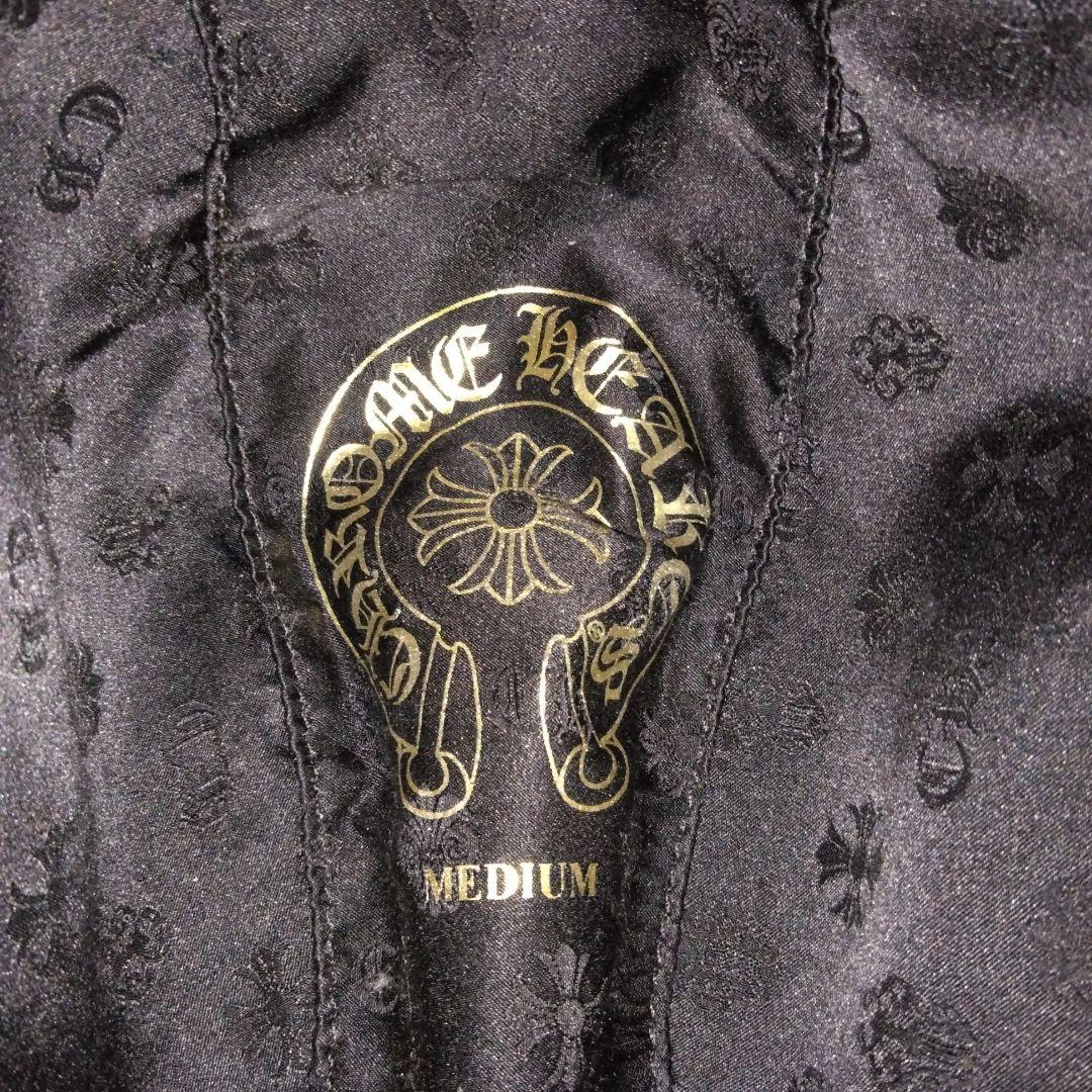 CHROME HEARTS黒レザーのフェドーラハット