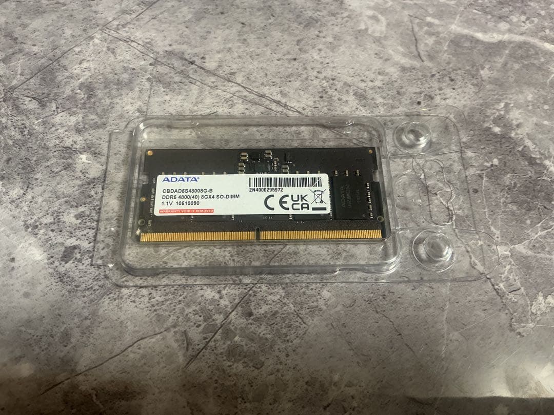ADATA DDR5-4800 8GB SO-DIMM（1枚） メモリー PC5