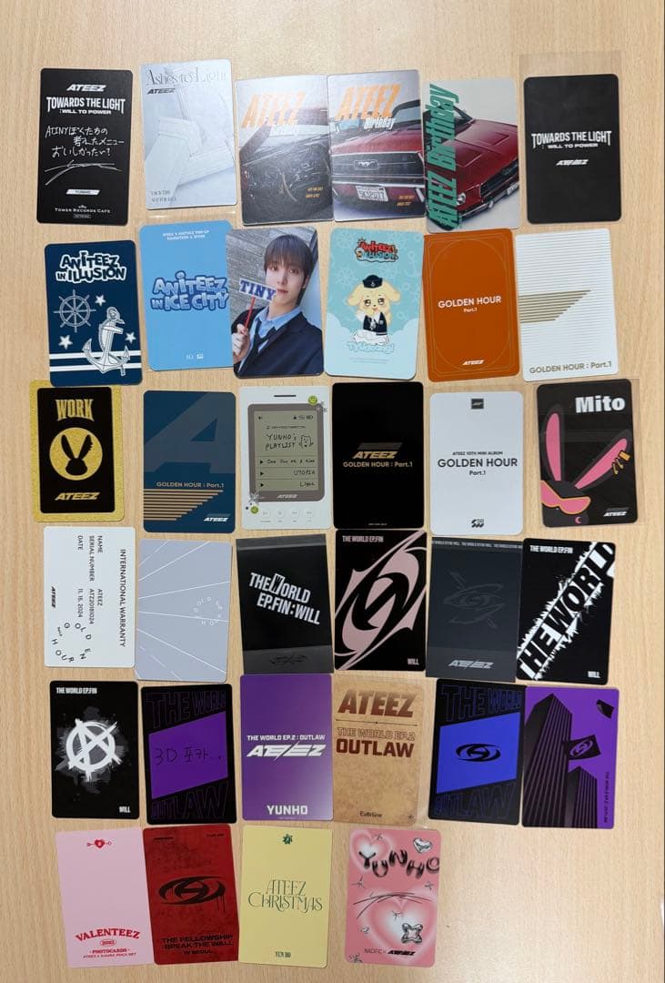 ATEEZ ユノ　各種トレカセット