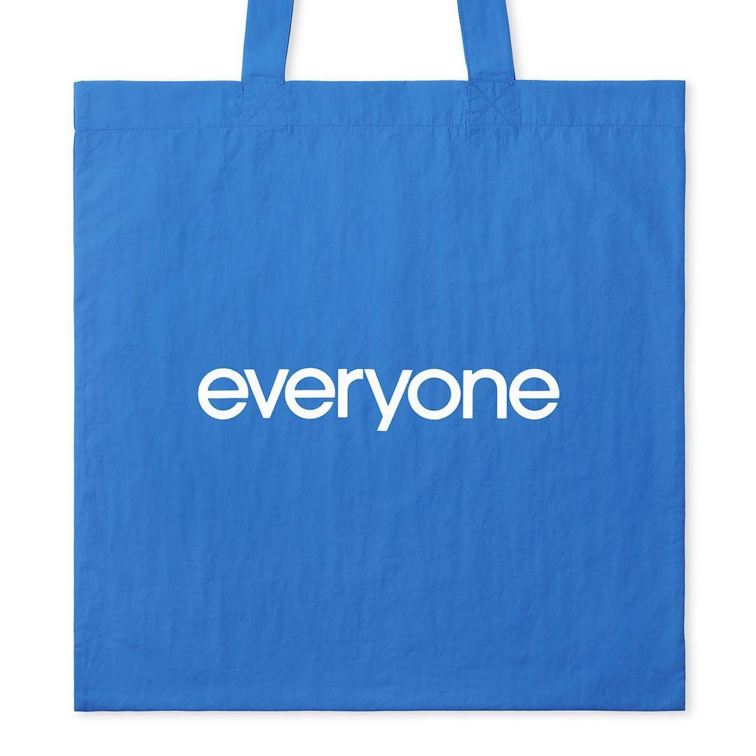バッグ everyone nylon logo tote bag (BLUE)