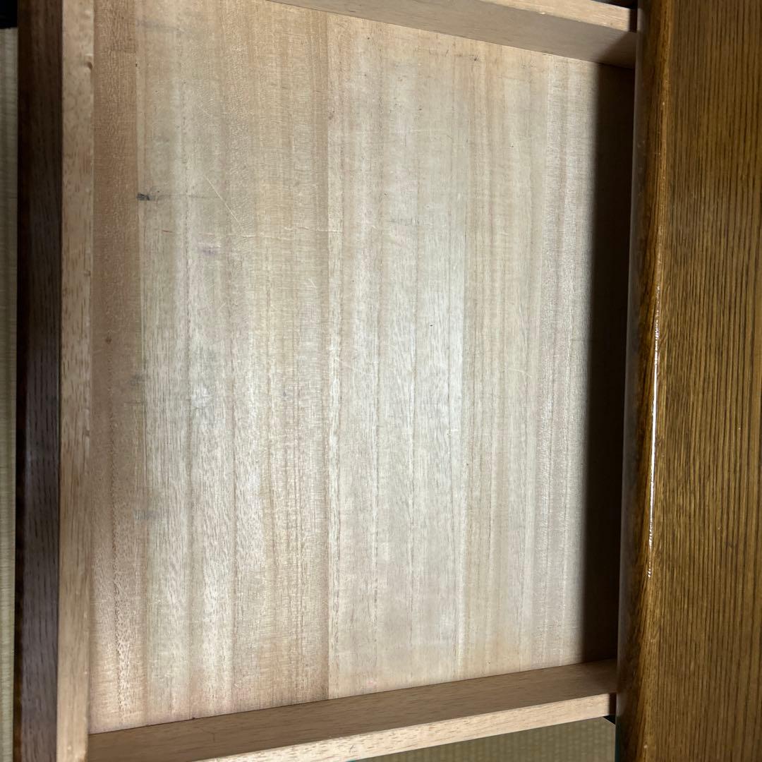 木製シンプル学習机 引き出し2つ付き　浜本工芸