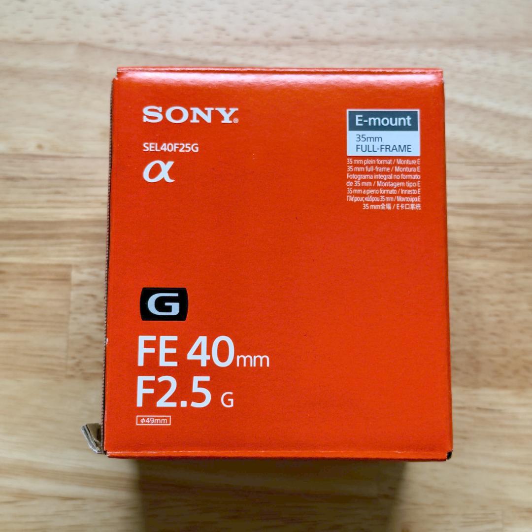 FE 40mm F2.5 G SEL40F25G 純正プロテクター付き