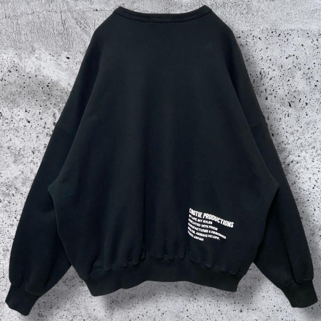 【希少XL・肉厚生地】COOTIE ヘビーオンス スウェット 黒 降谷建志 Kj