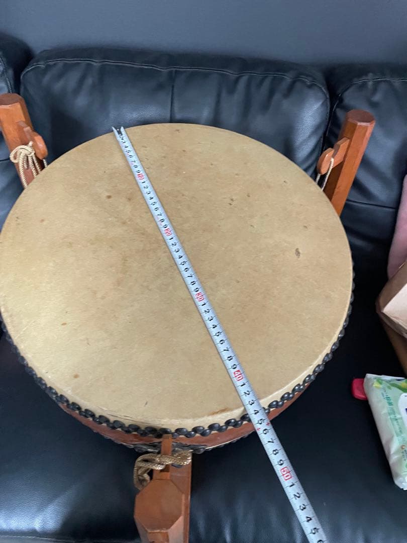 ⭐︎和太鼓 平太鼓　極上等　　43cm 厚さ20cm 台座セット打楽器