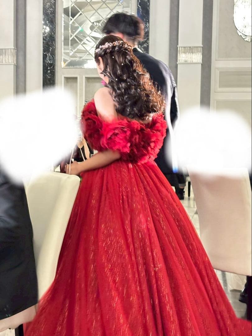 ウェディングドレス ハツコエンドウ風