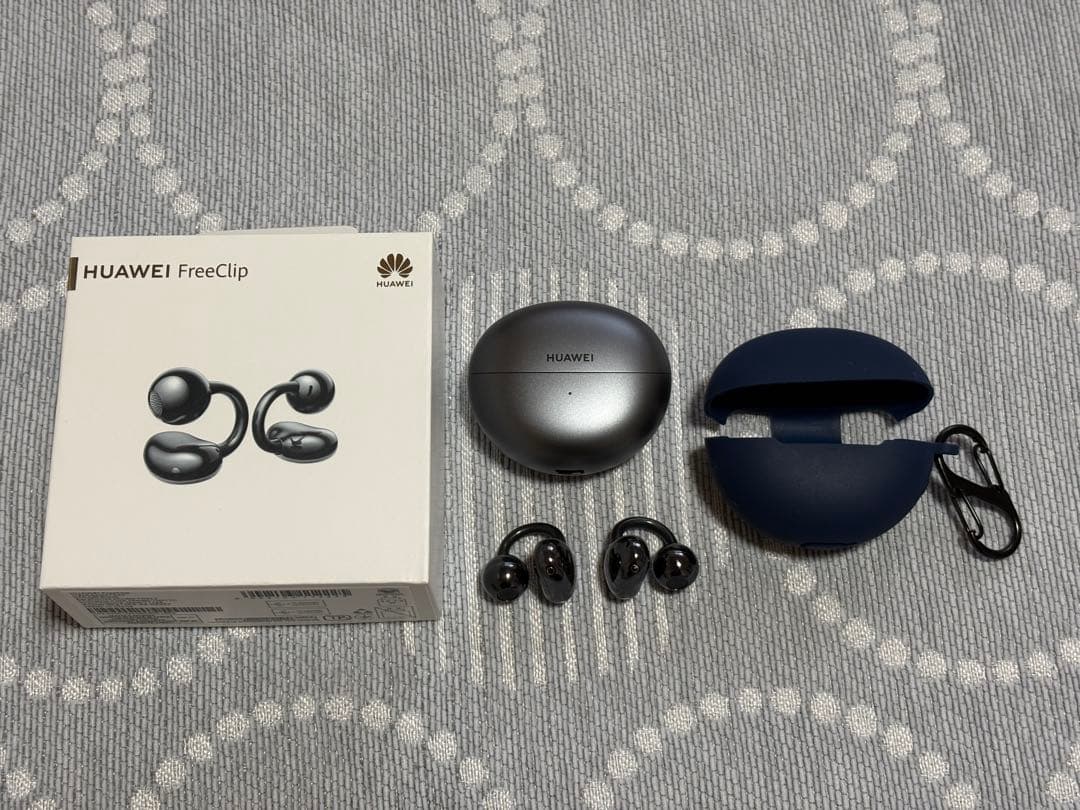 HUAWEI FreeClip Black オープンイヤーイヤフォン ケース付