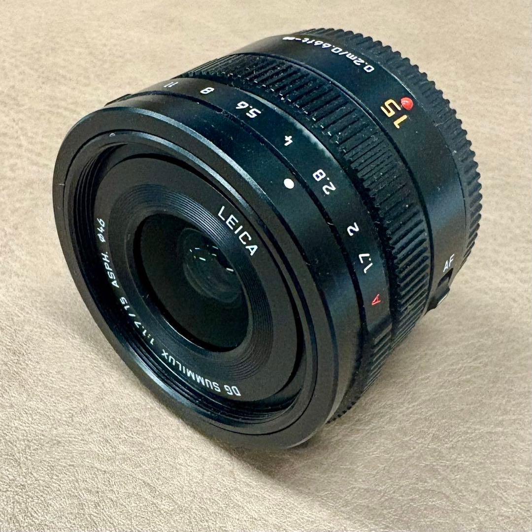 【美品】LUMIX 15mm f/1.7 (H-X015-K)レンズ
