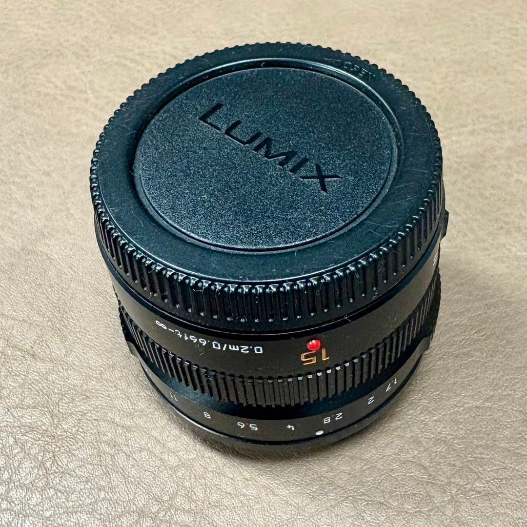【美品】LUMIX 15mm f/1.7 (H-X015-K)レンズ