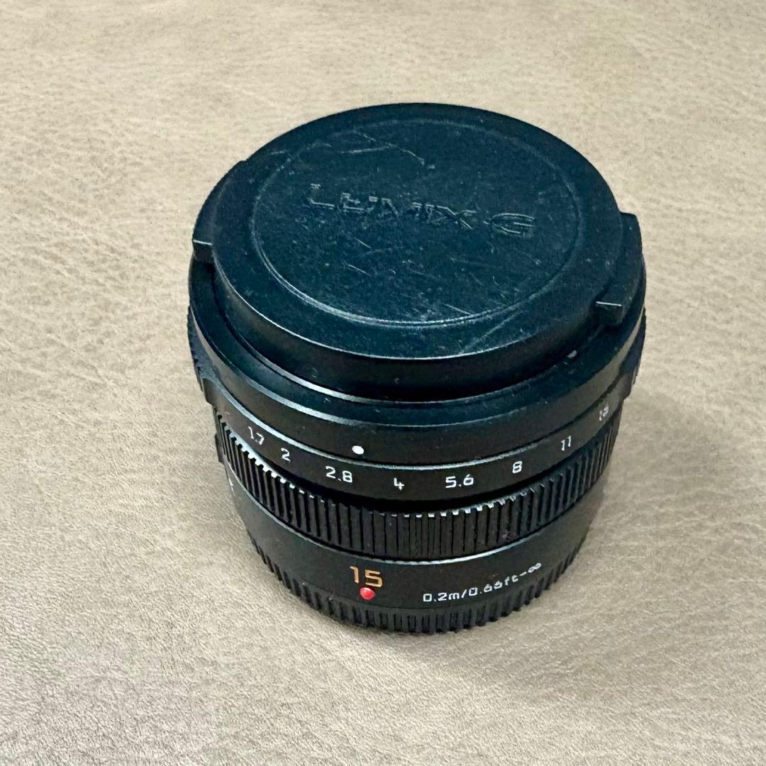 【美品】LUMIX 15mm f/1.7 (H-X015-K)レンズ