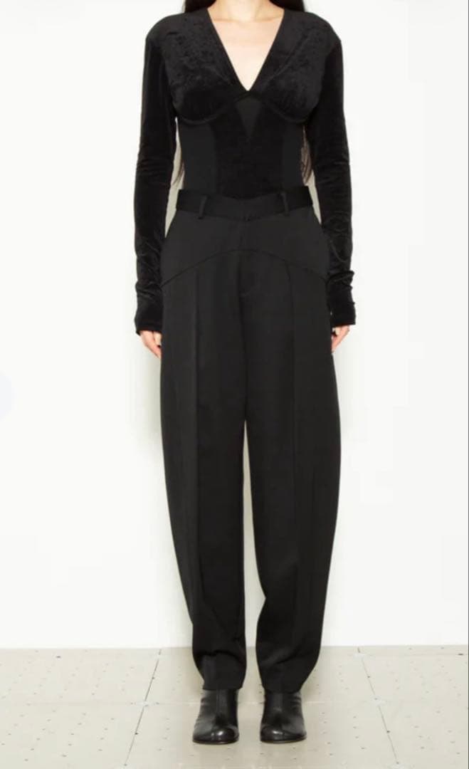 タグ付き美品　fetico×additionadelaide ベロアボディスーツ