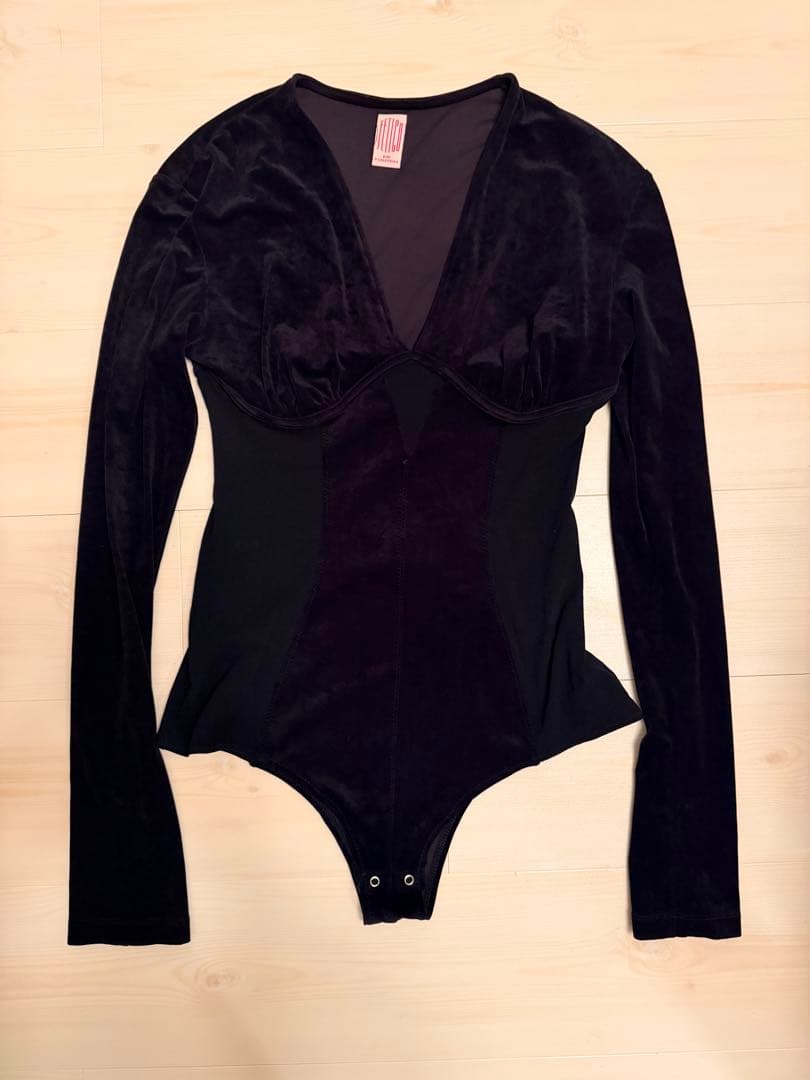 タグ付き美品　fetico×additionadelaide ベロアボディスーツ