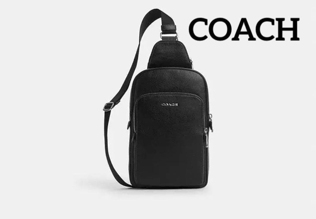 お値下げ【美品】COACH ボディバック　ショルダーバッグ　コーチ　レザー