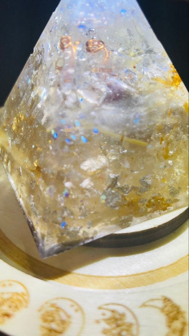 紫*音様 皇10匹白蛇寝室or玄関用超神オルゴナイト✨