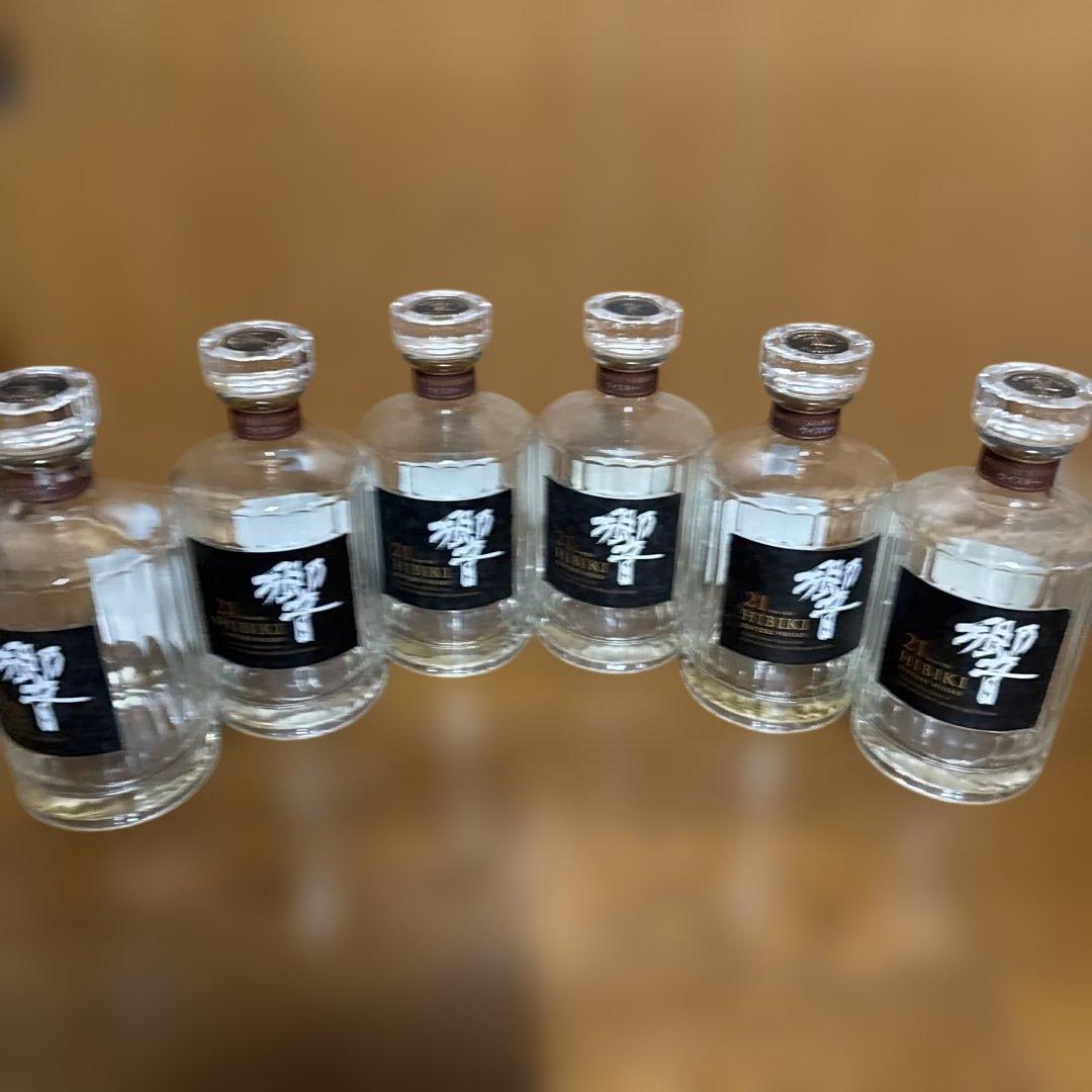 響 21年 ウイスキー 空瓶6本セット 25.6.27