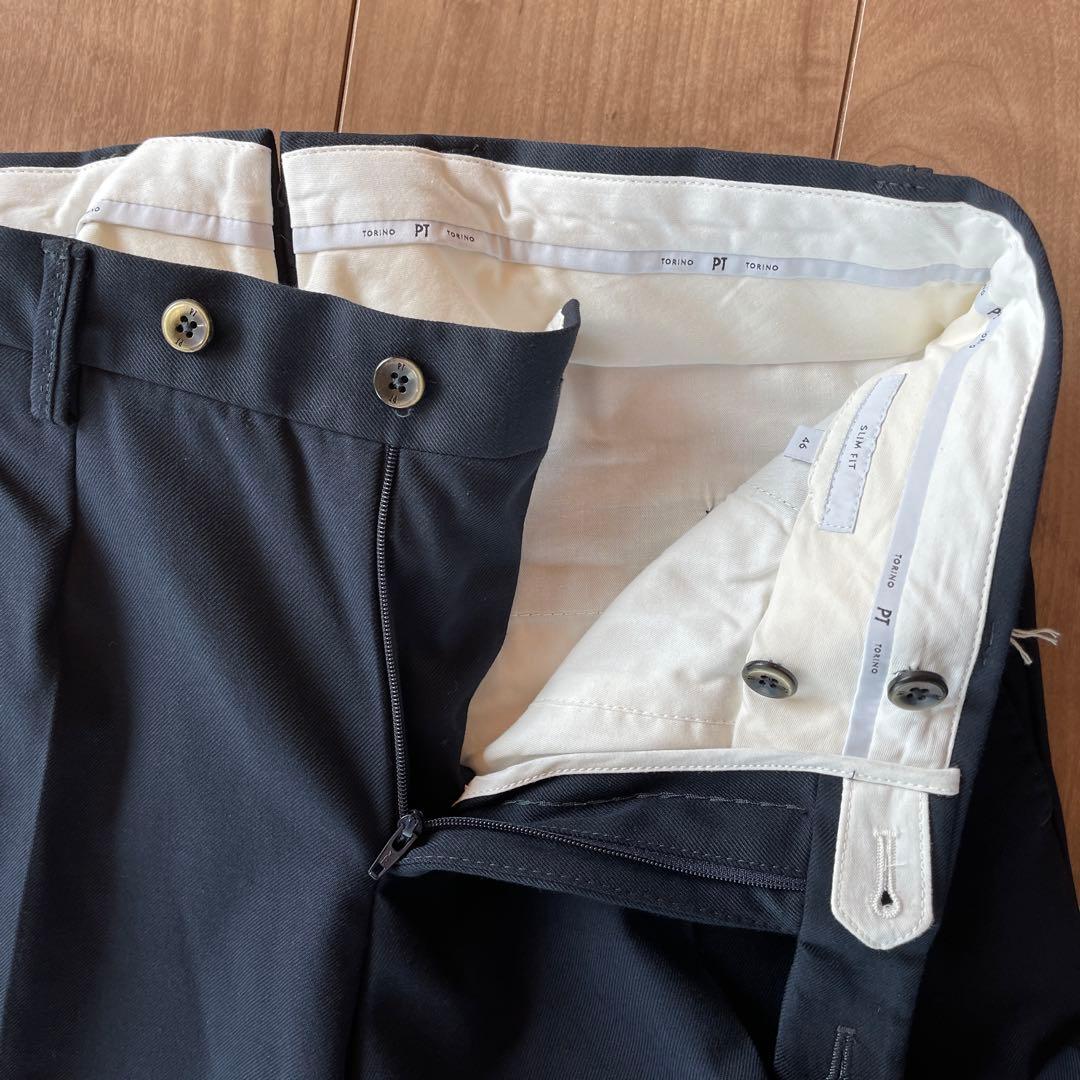【新品未使用】PTTORINO PT01 スラックス トラウザーズ 46