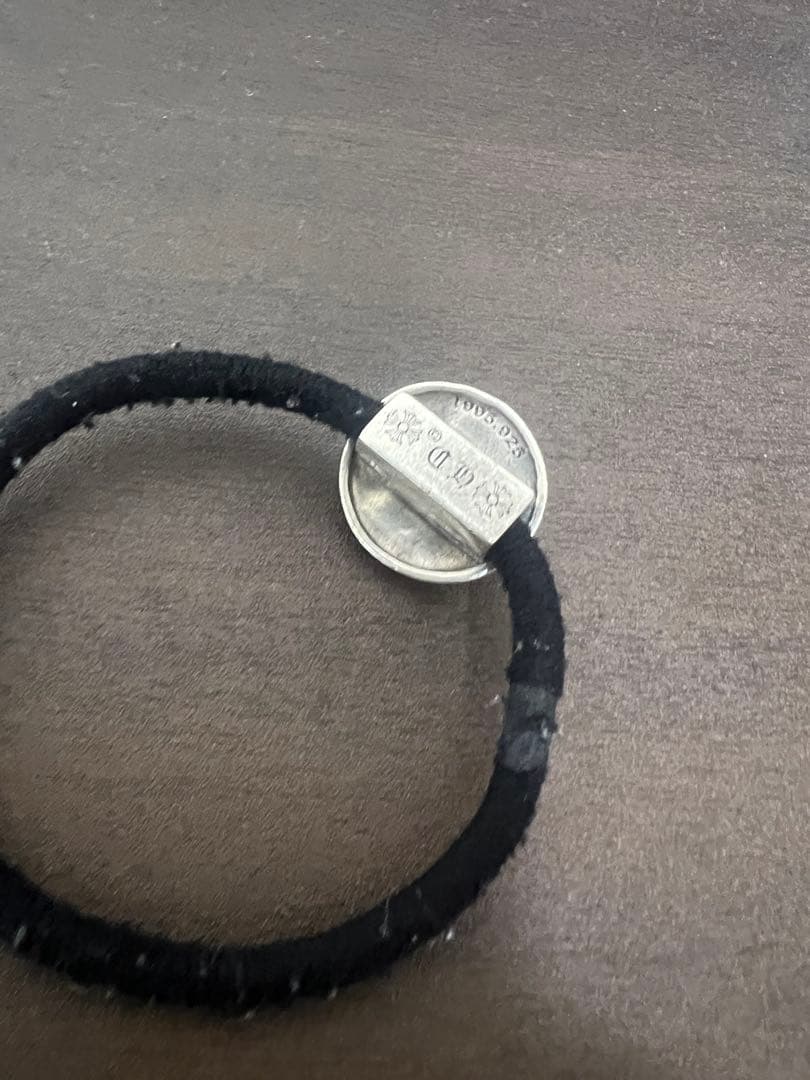 クロスボール　ヘアゴム　シルバー925