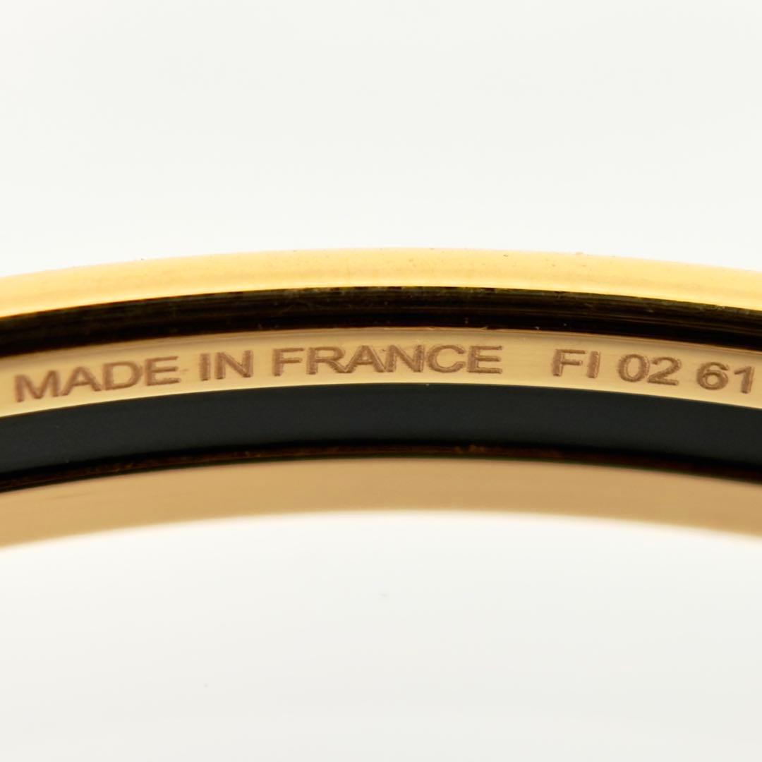 HERMES エルメス バングル UNI ユニ エナメル ブレスレット ベージュ