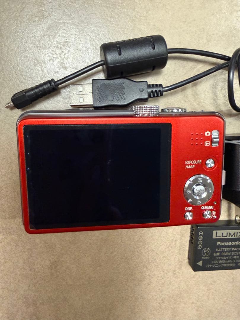 LUMIX コンパクトデジタルカメラ レッド 20倍ズーム