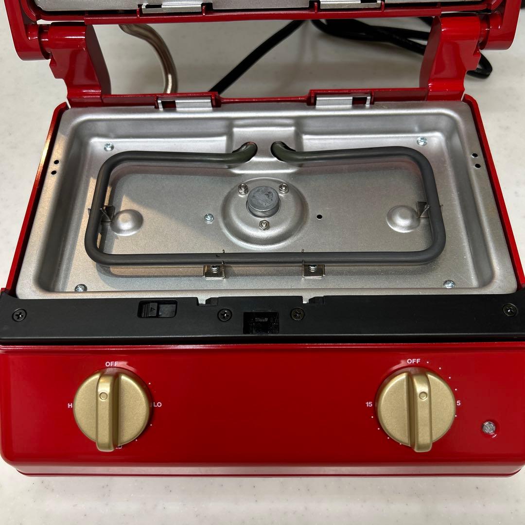 BRUNOグリルサンドメーカー　ダブル　レッド