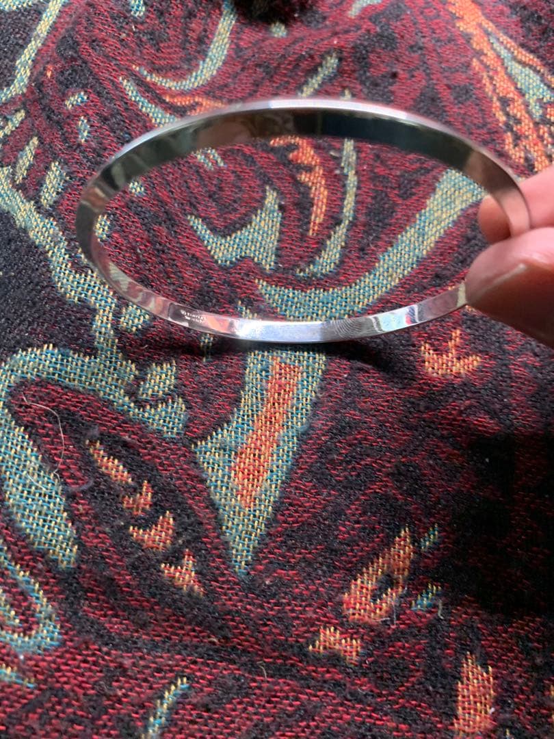 【美品】Tiffany & Co. ナイフエッジ　バングル　シルバー925
