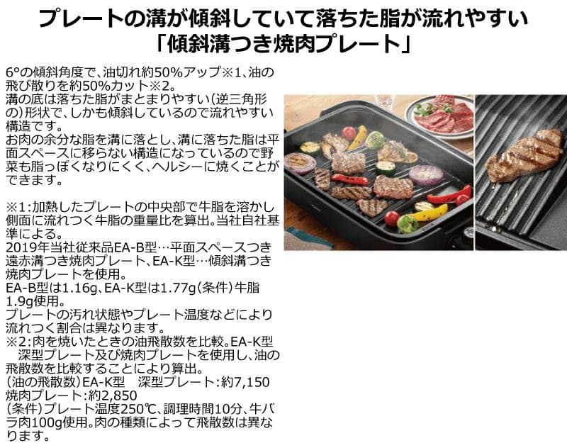 象印　ホットプレート EA-KK30-BA 【新品　未開封】