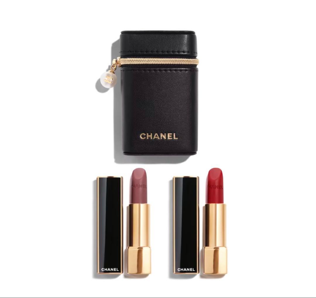 【特別限定完売品】CHANELシャネルリップスティックセット パール付きポーチ