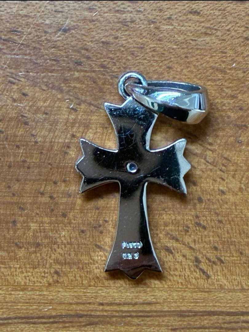 pt950 0.23ctプラチナ　クロス ペンダントトップ　約5g(4.92g)