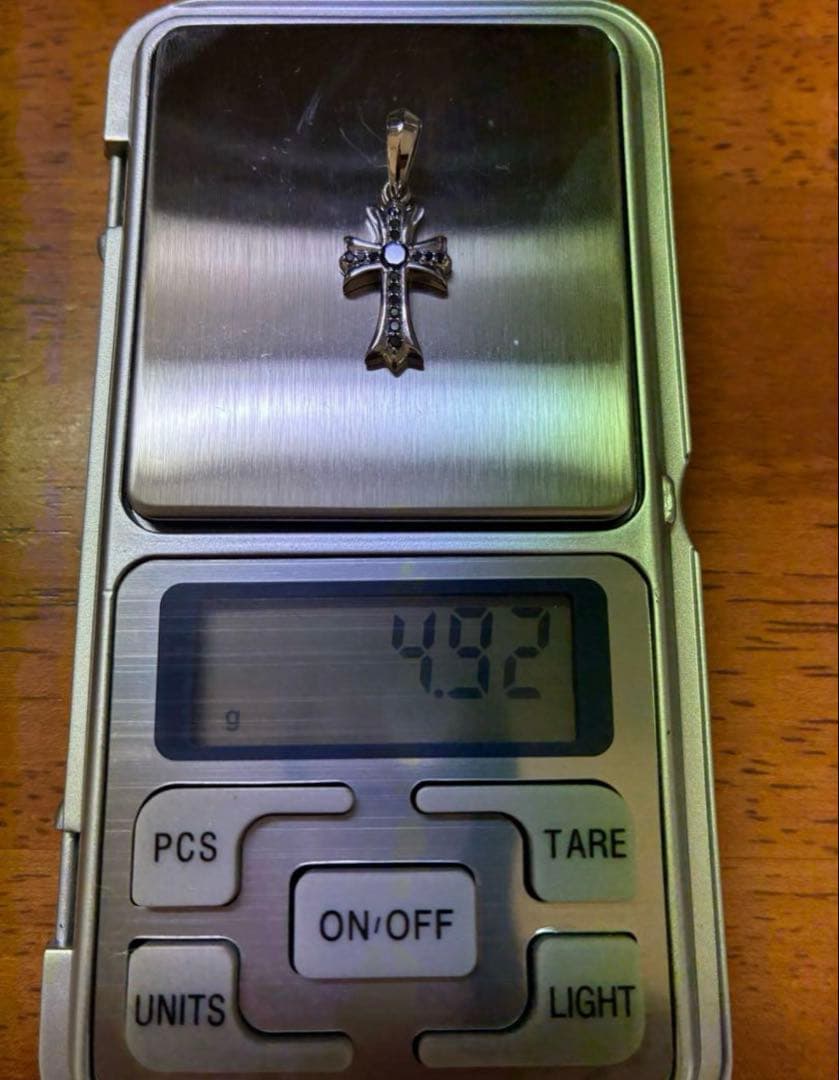 pt950 0.23ctプラチナ　クロス ペンダントトップ　約5g(4.92g)