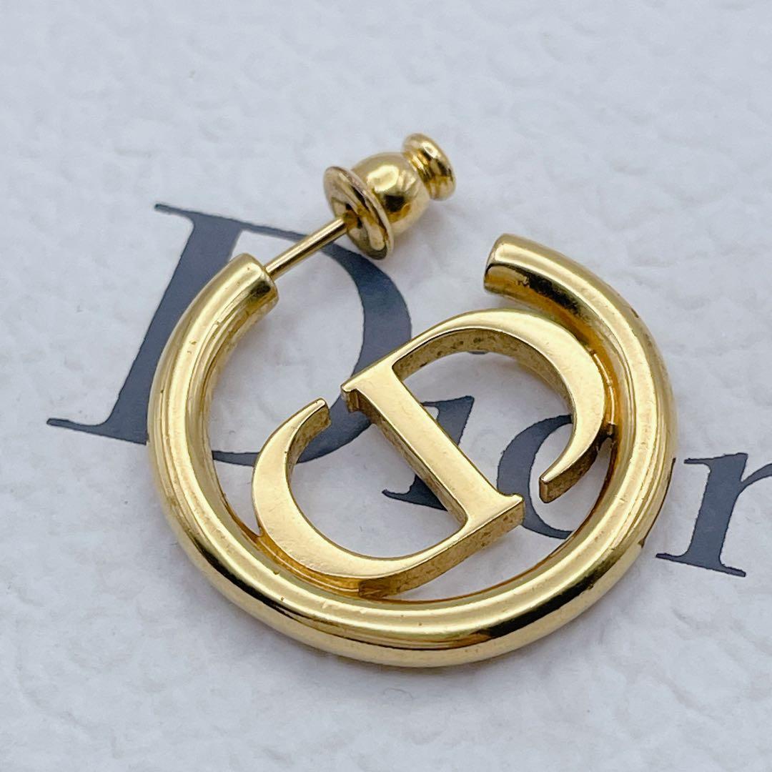 Christian Dior ピアス　モンテーニュ　フープ　サークル　ゴールド