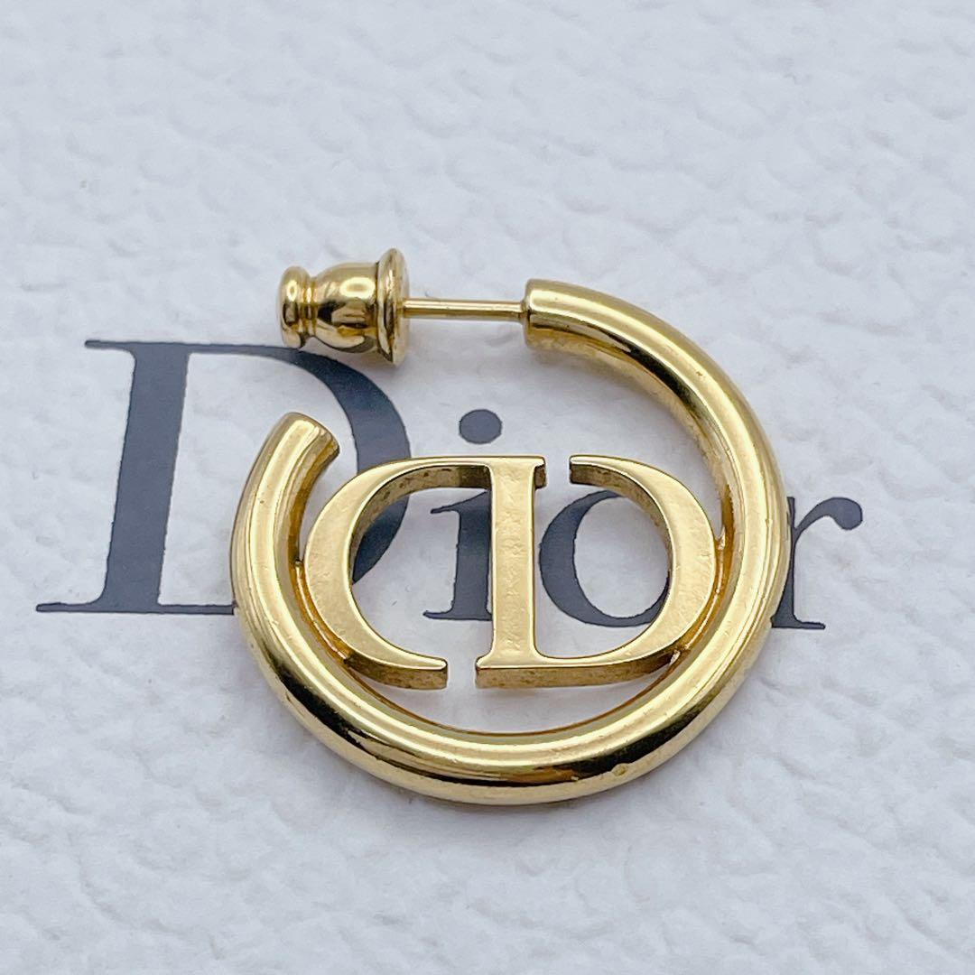 Christian Dior ピアス　モンテーニュ　フープ　サークル　ゴールド